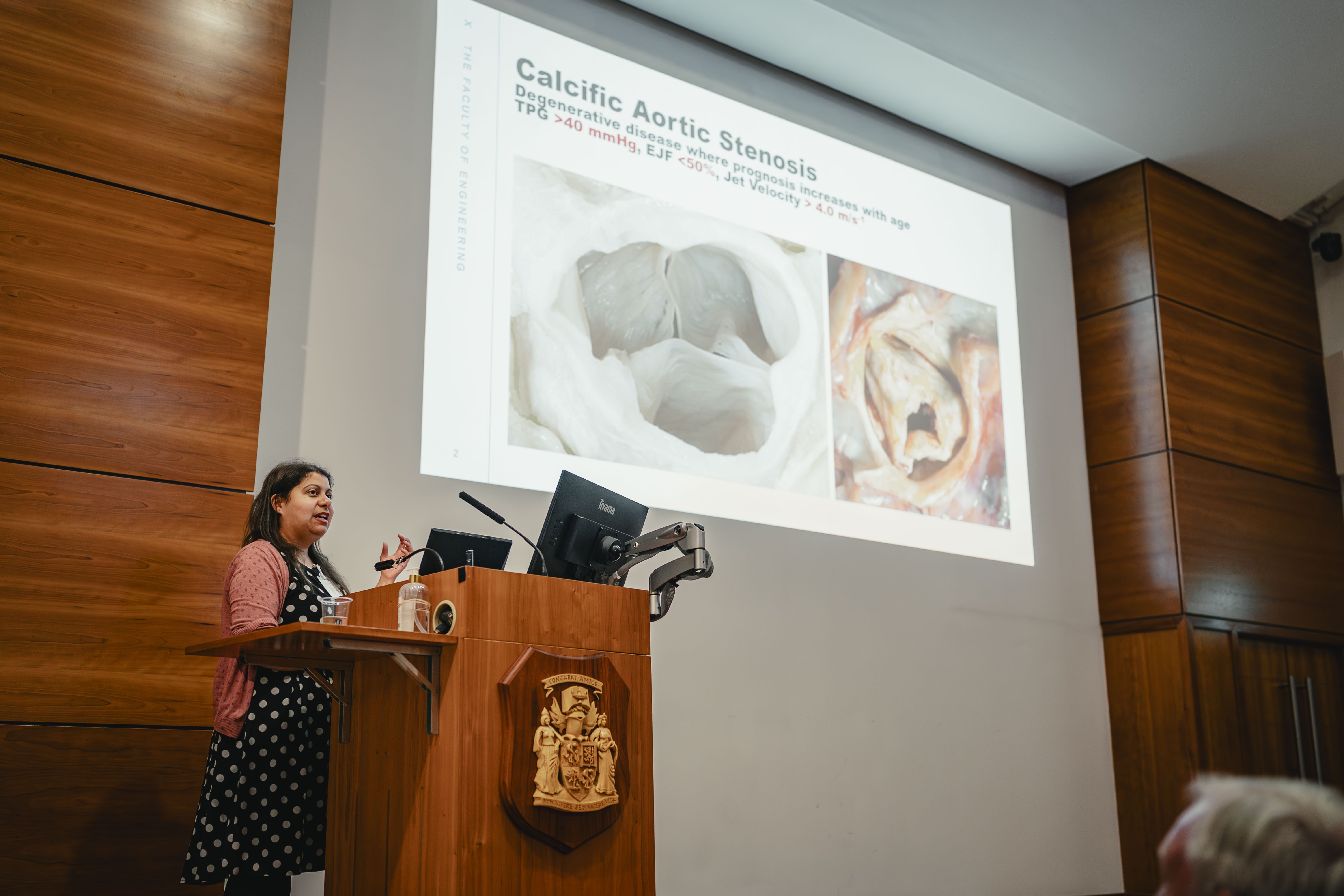 One of the researchers presenting 